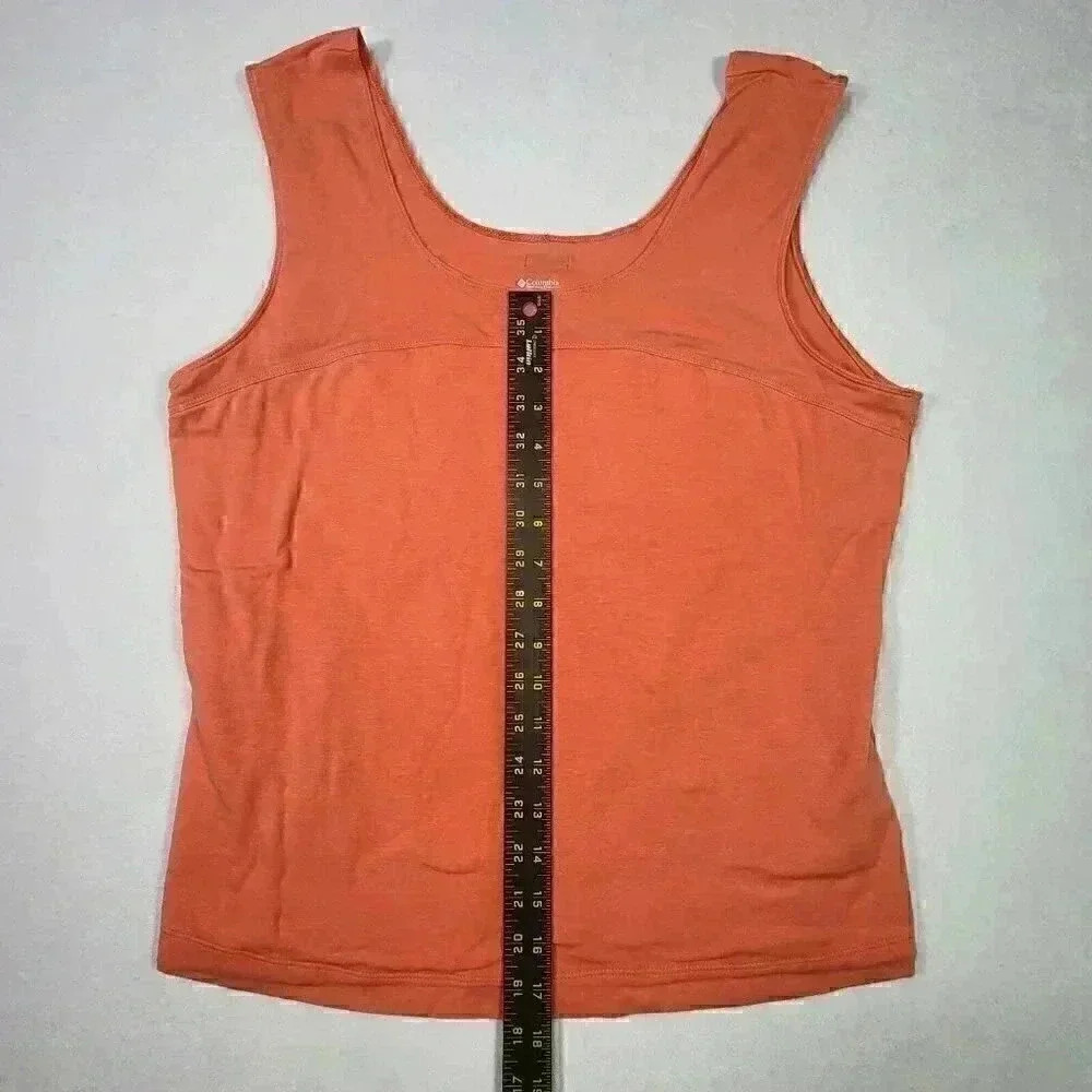 Columbia Womens Lightweight‎ Tank XL Peach Front Lined Workout Yoga Sports - Picture 10 of 14